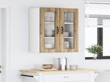 Wall Glass Cabinet PORTO Artisan Oak 60 x 31 x 80 cm 885444