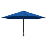 Garden Parasol 248 x 248 x 148 cm Polyester and Steel Azurblau 42003250