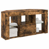 Corner LED TV Cabinet 100 x 40 x 50 cm Smoked Oak 889800