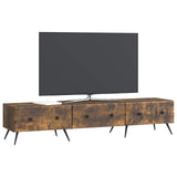TV Cabinet Smoked Oak 147 x 34.5 x 30 cm Engineered Wood 895630