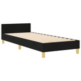 ZNTS Black Fabric Bed Frame 80x200 cm 3344608