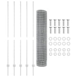 Fence and Post Silver 1.6 x 10 m Steel 3336183