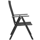 5 Piece Garden Dining Set Black and Brown 3060053