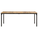 ZNTS Dining Table 200x100x76 cm Rough Mango Wood 321976