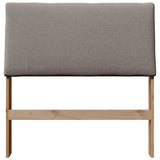 Upholstered Headboard Taupe 100 cm Solid Pine Wood 879302