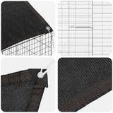 Rabbit Cage Silver 100 x 78 x 78 cm Galvanised Steel 42019236