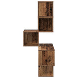 Wall Corner Shelf Old Wood 48 x 48 x 120 cm Engineered Wood 8012234