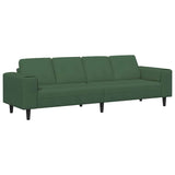 Fabric Sofa with Cushion Dark Green 208 cm Corduroy fabric 3335105
