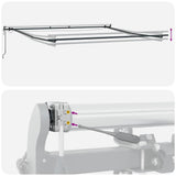 Awning Frame Anthracite 500 x 300 cm Aluminium 313263