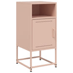 ZNTS Bedside Cabinets 2 pcs Pink 36x39x78 cm Steel 846569