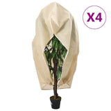 Plant Fleece Covers with Zip 4 pcs 70 g/m 2.36x2 m 3203561