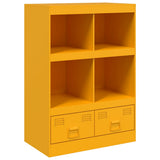 Highboard Mustard Yellow 67x39x95 cm Steel 841802