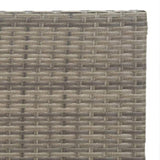 ZNTS 3 Piece Folding Bistro Set Grey Poly Rattan 319991
