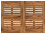 Garden Bar Table Natural and Black 70 x 68.5 x 105 cm 901334