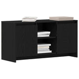 TV Cabinet 102 x 37.5 x 52.5 cm Black Oak Engineered Wood 862707
