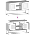 ZNTS TV Cabinet Mustard Yellow 100.5x39x60.5 cm Steel 853383