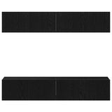 TV Cabinet Set 4 pcs Black Oak 80 x 30 x 30 cm Engineered Wood 3333051