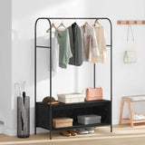Clothes Rack Black 100 x 44 x 160 cm Engineered Wood 868451