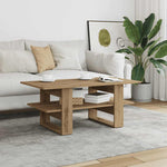 ZNTS Coffee Table Artisan Oak 102x55x42 cm Engineered Wood 855851