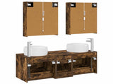 Bathroom Furniture Set 5 pcs Smoked Oak 3407051