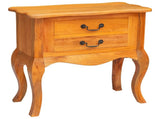 Side Table Natural 60.5 x 30 x 61 cm Solid Mahogany Wood 42009941
