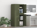 Storage Cabinet 2 pcs Olive Green 60 x 40 x 160 cm Steel 3438751