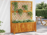 Planter with Trellis 100x32x165 cm Solid Wood Acacia 364901