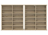 CD Cabinet 2 pcs Sonoma Oak 60 x 17 x 92 cm Engineered Wood 8012735