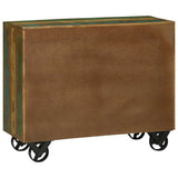 Sideboard with Drawer Brown 80 x 30 x 65 cm Solid Reclaim Wood 358878