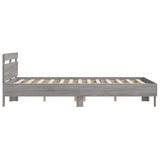 Bed Frame Grey Sonoma Engineered wood 140x190 cm Durable 3207439