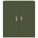 Storage Cabinet Olive Green 80 x 40 x 90 cm Steel 891686
