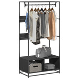 Wardrobe Black 90x50x180 cm Engineered Wood 849294