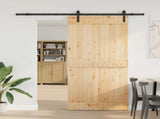 Sliding Door NARVIK Natural and Black 3445262