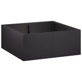 Retaining Wall 4 pcs 100 x 100 x 50 cm Steel Black 3449212