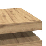 ZNTS Coffee Table 360-Degree Rotatable Artisan Oak 90x90x34.5 cm 3321359