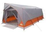 Tunnel Tent Grey and Orange 8-Person Polyester and Steel 42028659