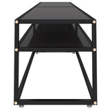 TV Cabinet Black Tempered glass, powder-coated steel Large 331731