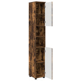 Bathroom Cabinet Smoked Oak 30 x 35 x 192 cm 883339
