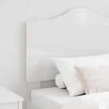 Headboard Gloss White Engineered wood 888049