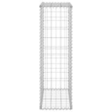 Gabion Wall with Covers Galvanised Steel 60x30x100 cm 147811