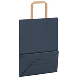 Paper Bags 250 pcs with Handles Blue 21x11x28 cm 4101923