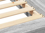 Bed Frame without Mattress Grey Sonoma 90x200 cm 3281215