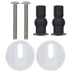 ZNTS WC Toilet Seats 2 pcs with Soft Close Lids MDF Water Drop Design 277001