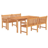 3 Piece Garden Dining Set Solid Wood Teak 3157159