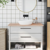 Bathroom Countertop 100x50x1.5 cm Solid Wood Beech 355985