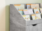 Kids Bookshelf Concrete Grey 60 x 29.5 x 69 cm Engineered Wood 892392