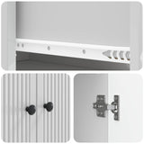 Cabinet Set 2 pcs High Gloss White 66 x 34.5 x 95 cm 3416353