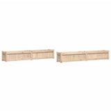 Garden Planters 2 pcs Solid Wood Pine 837495