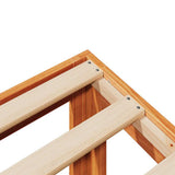 Bed Frame without Mattress Wax Brown 80x200 cm Solid Wood Pine 859216