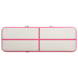 Inflatable Gymnastics Mat with Pump 300x100x15 cm PVC Pink 92658